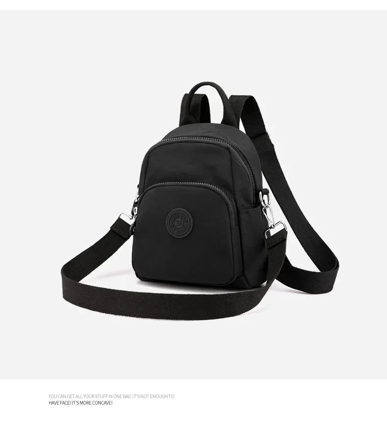 Women's Travel Casual Backpack College Students School Bag Korean Small Canvas Backpack Waterproof Fashion Shoulder Bags