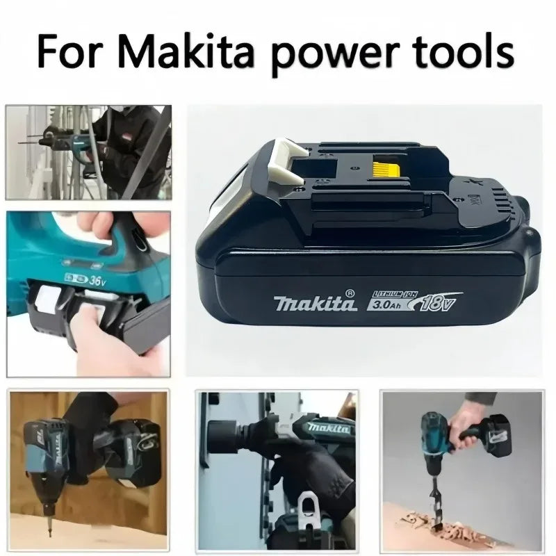 Makita DDF487 10mm Brushless 18V 3.0Ah Li-ion Cordless Drill, High Torque Electric Screwdriver With Makita 18V Battery