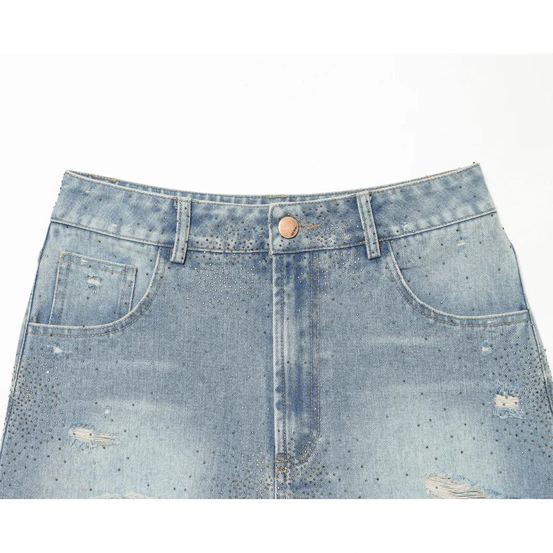 MUJER Denim Mini Shorts Women High Waist Bermuda Shorts Woman Summer Jeans Shorts for Women Streetwear Casual Women's Shorts