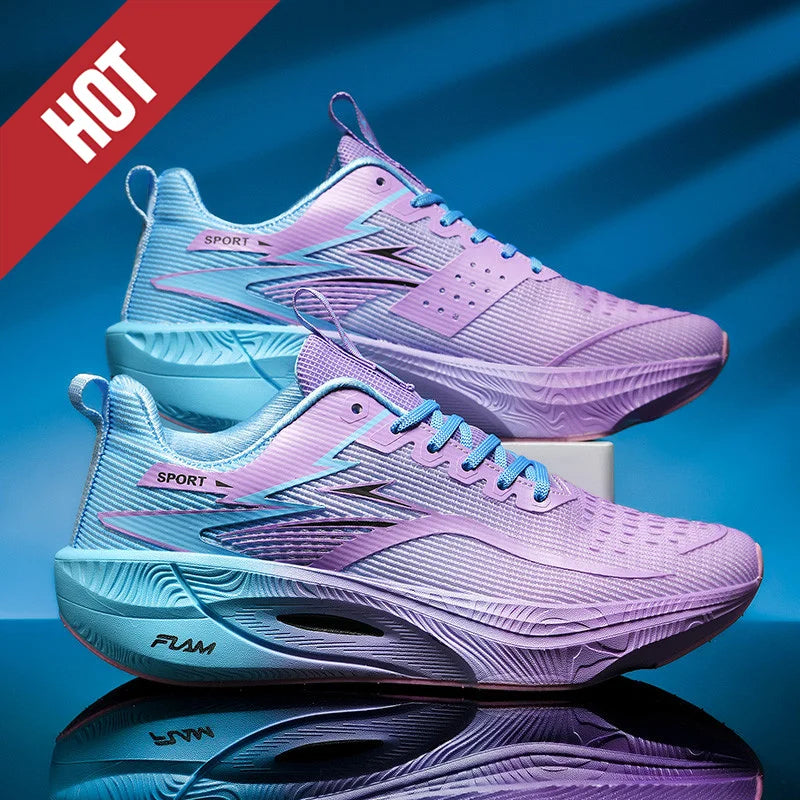 NEW Running Shoes Carbon Board Marathon Men Sports Breathable Lightweight Women's Comfortable Athletic Nonskid Sneakers Casual
