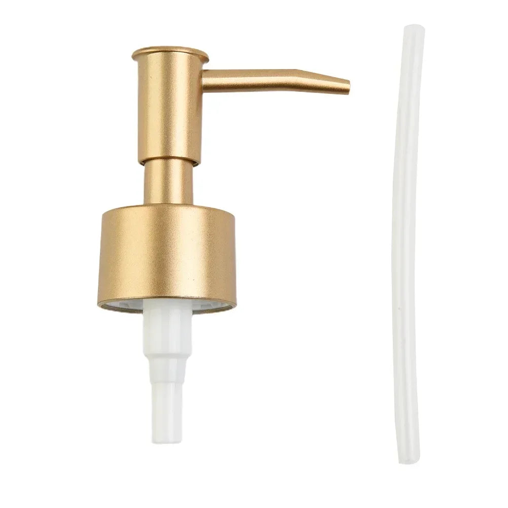 Gold Silver Soap Dispenser Pump Head Press Pump Head Plastic Lotion Bottle Pump Head Hand Soap Press Head For 28/400 Thread