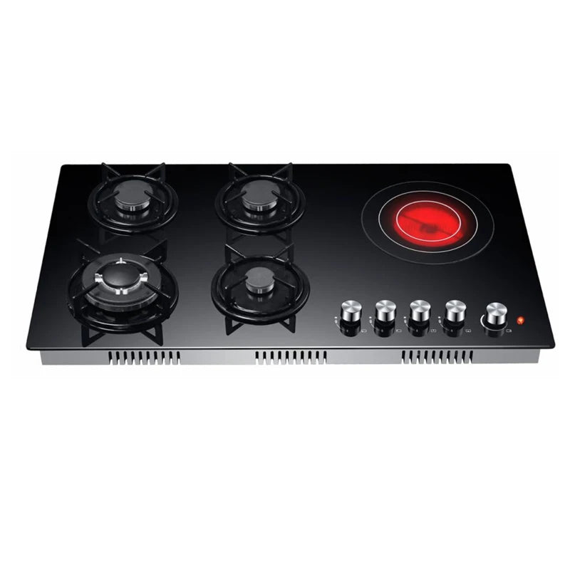 Jiaye OEM 60/90 cm  Ceramic Cooker Built in 4 Gas 1  burner Gas Hob