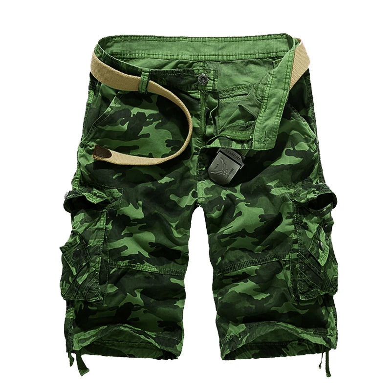 US Size 2026 New Camouflage Loose Cargo Shorts Men Cool Summer Military Camo Short Pants Homme Cargo Shorts