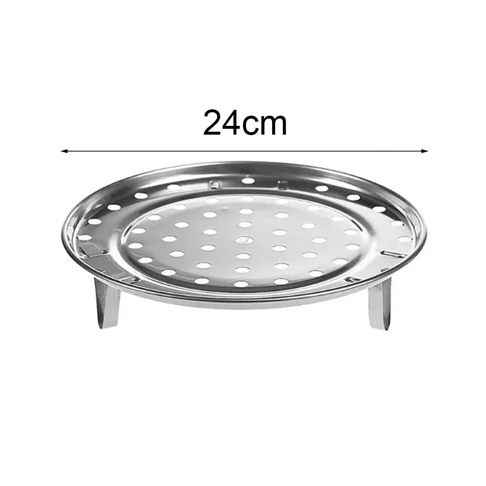 New 28/30/32/34cm Durable Dumplings Fish Steaming Tray Cooking Gadgets Thickened Steamer Stainless Steel Kitchen Wok