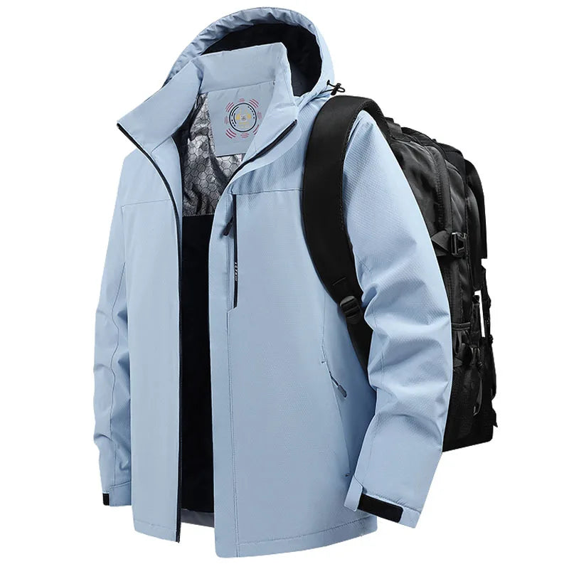 Men's Parka Splicing Mens Parka Winter New Hooded Down Jacket Fleece Warm Jackets Men Business Leisure Coat Baseball Coats 5099
