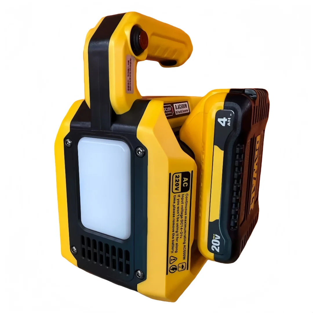 Pure Sine Wave Inverter DC To AC 220V Voltage Converter 500W Power Solar Car Inverters With LED light For Dewalt 20V battery