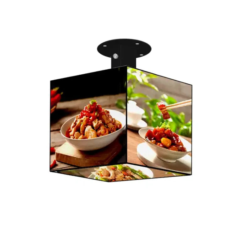P2.5 Indoor 5 Sided 320x320mm LED Cube Smart Advertising LED Display for Retail Store