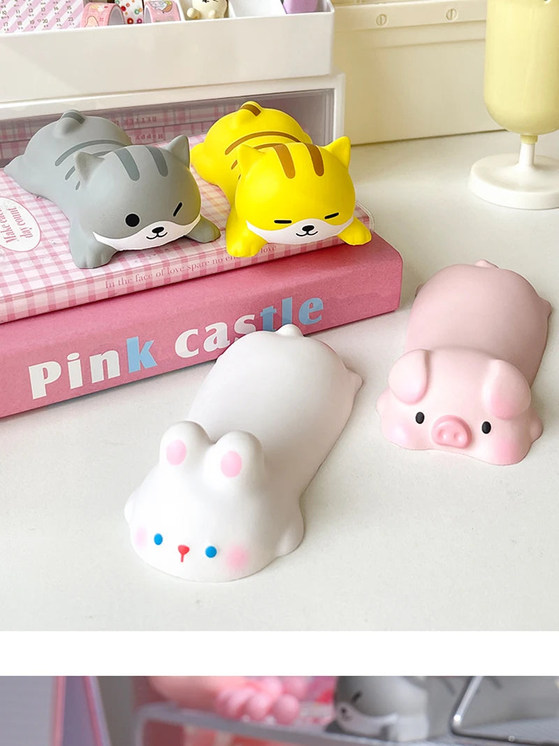 Cute Mouse Pad Keyboard Mouse Wrist Rest Support Girl Soft Computer Laptop Desk Mat Typing Protection Wrist Ergonomics Kawaii