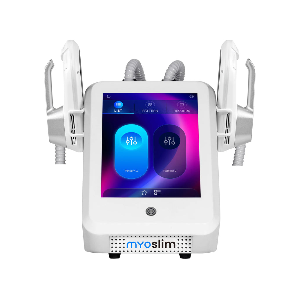 MYOslim EMS Body Sculpt Machine EMT+RF Muscle Building Fat Burning Skin Tightening 2 Handle Non-Invasive Body Shaping Device