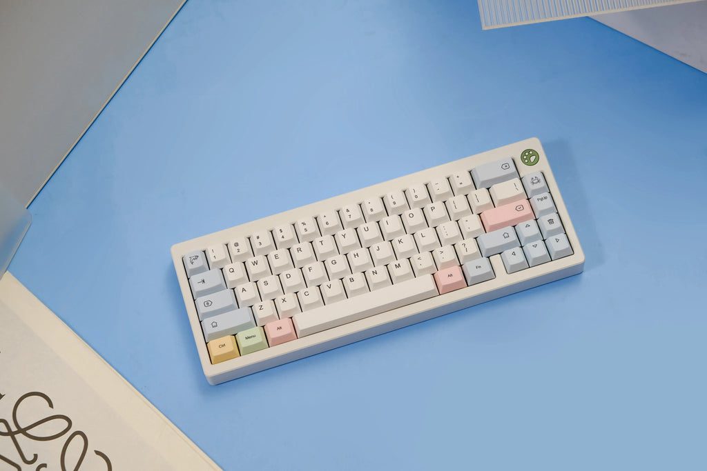 Chalk Keycaps 151 Keys Big Set Cherry Profile JCM Pbt EN/KR Split Alice 7u Space Bars For Mechanical Keyboard HI75 Wooting