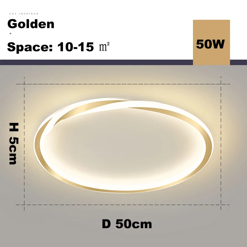 Modern LED Room Decoration Ring Ceiling Light Living Room Bedroom Dining Room Ceiling Lamp Indoor Lighting Decorative Lamps
