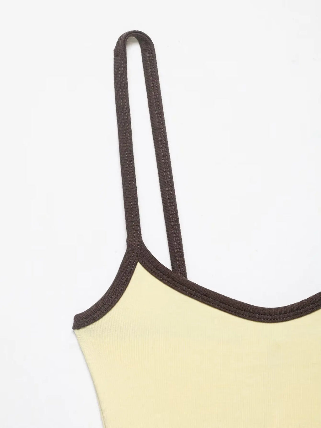 Women's Jumpsuit 2026 Summer New Cute Hot Girl Style Fashion Round Neck Color-Blocked Piping Straps Cotton Blend Fabric