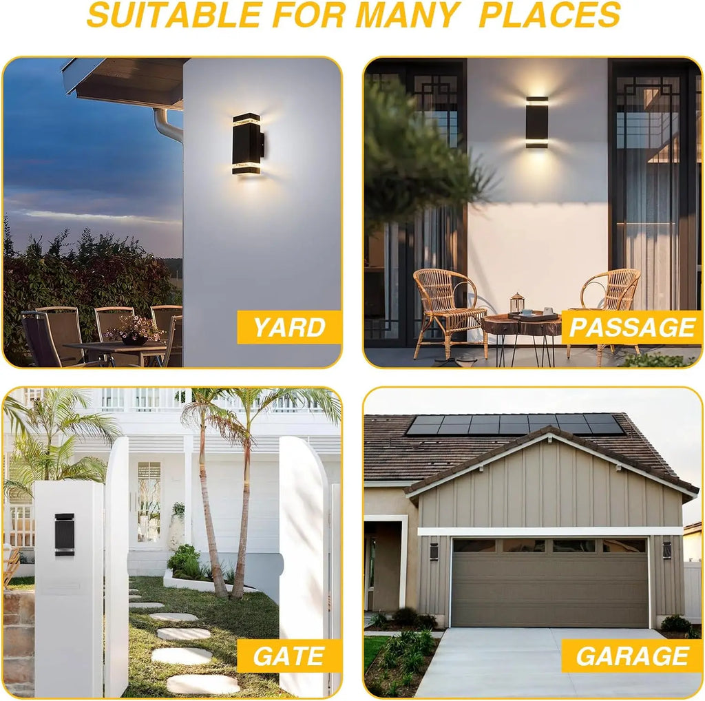 Outdoor LED Wall Lights  Replaceable Light Bulb E27 Waterproof Wall Lamp for Modern Home Interior Stairs Lighting Decoration