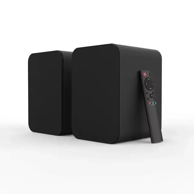 Bestisan 80W 2.0 Channel Wireless Speakers for PC TV Home Theater Sound System USB/coax/Optical Bookshelf Active Subwoofer SR04