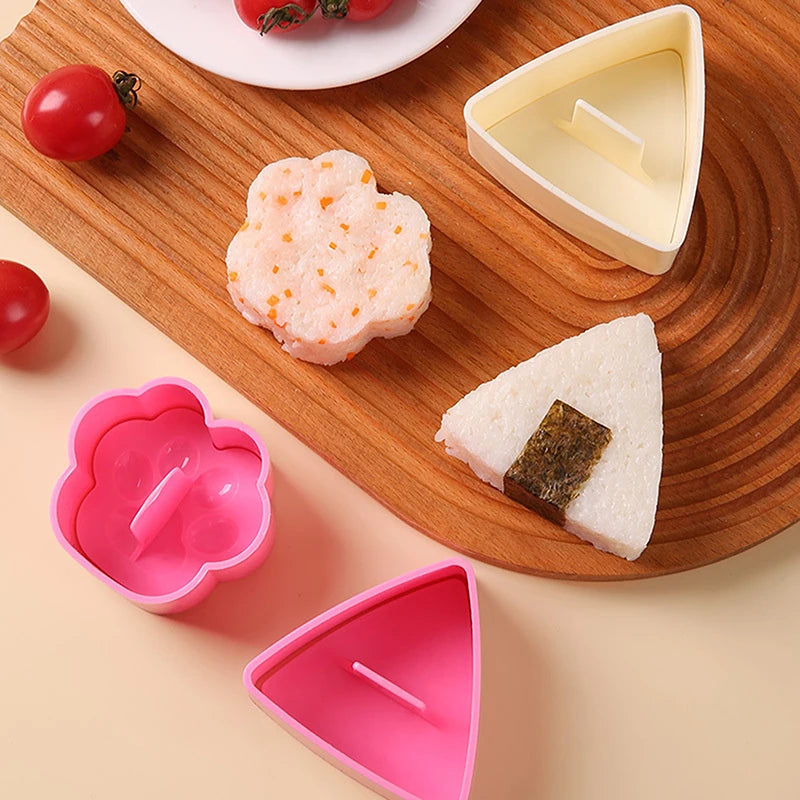 1PC Portable Rice Ball Maker Onigiri Mould Japanese Bento Rice Mold Maker Kit Non Stick Rice Mould For Kid Lunch Kitchen Gadgets
