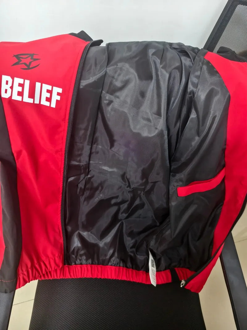 【Ready Stock】Retro Bomber Jacket For Men Racing Print Casual Loose Couple Windbreaker With Zipper