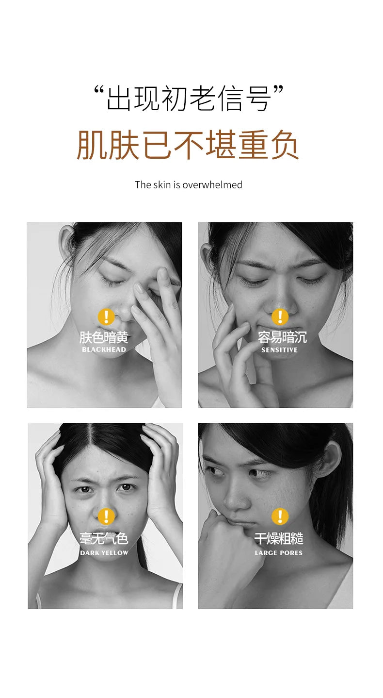 Qizi Powder Eggshell facial mask Whitening Moisturizing Brightening Lightening Stains Fine Lines,Tear off facial mask