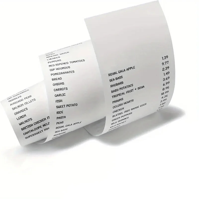 80mm Thermal Receipt Paper 3/6/10Rolls White Paper For 80mm Mini Portable Thermal Receipt Bill Printer For Business Printing