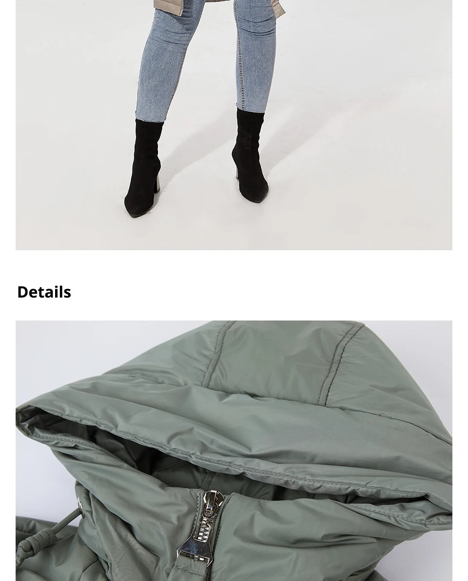 Astrid 2022 New winter jacket Mid-length Hooded Design Oversize Fashion Women's down jacket warm Parka Women Coat  AM-9726