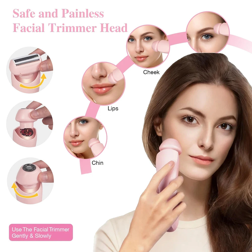 Lady Hair Removal Device Bikini Trimmer Electric Hair Shaver Epilator for Whole-Body Legs,Underarm,Arms Hair Remover