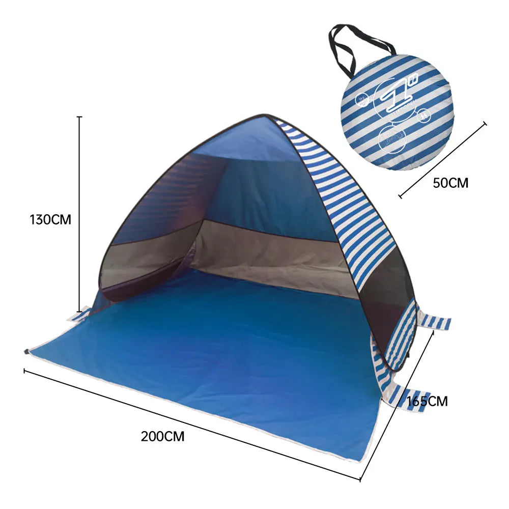 Beach Tent  Automatic Instant Pop Up Tent Potable Beach Tent Outdoor Waterproof UV Protection Camping Fishing Tent