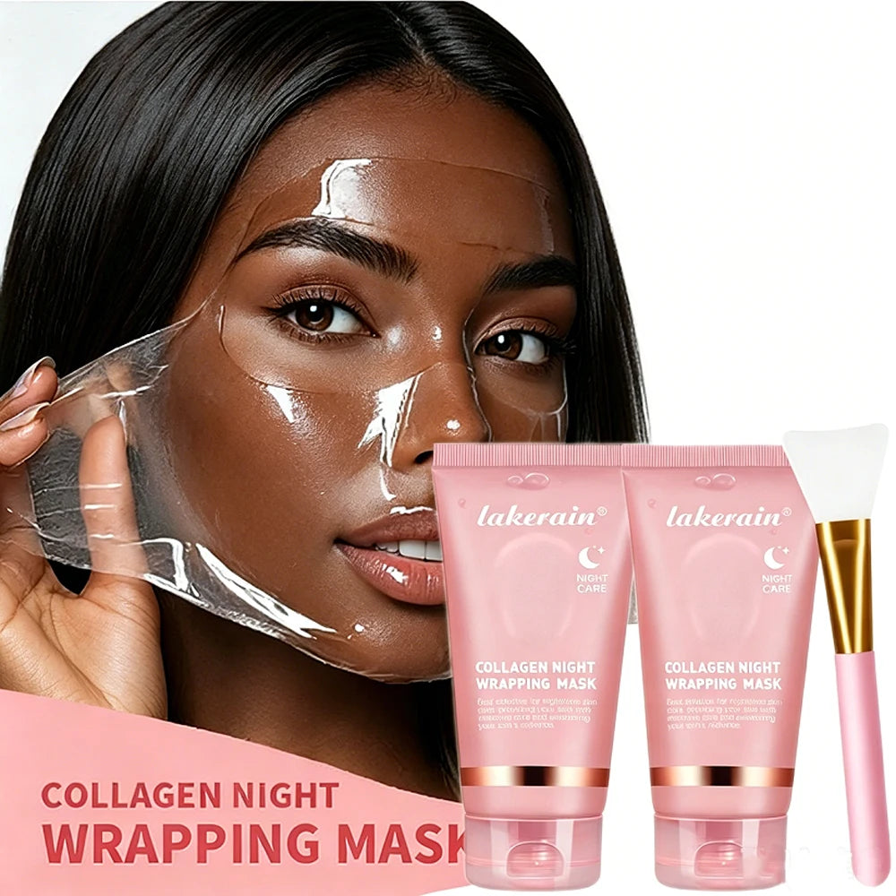 Korean Turmeric Collagen Bio Pack Night Mask Peel Off Sleeping Mask Anti-Aging Lifting Moisturizing Deep Repair Facial Skin Care
