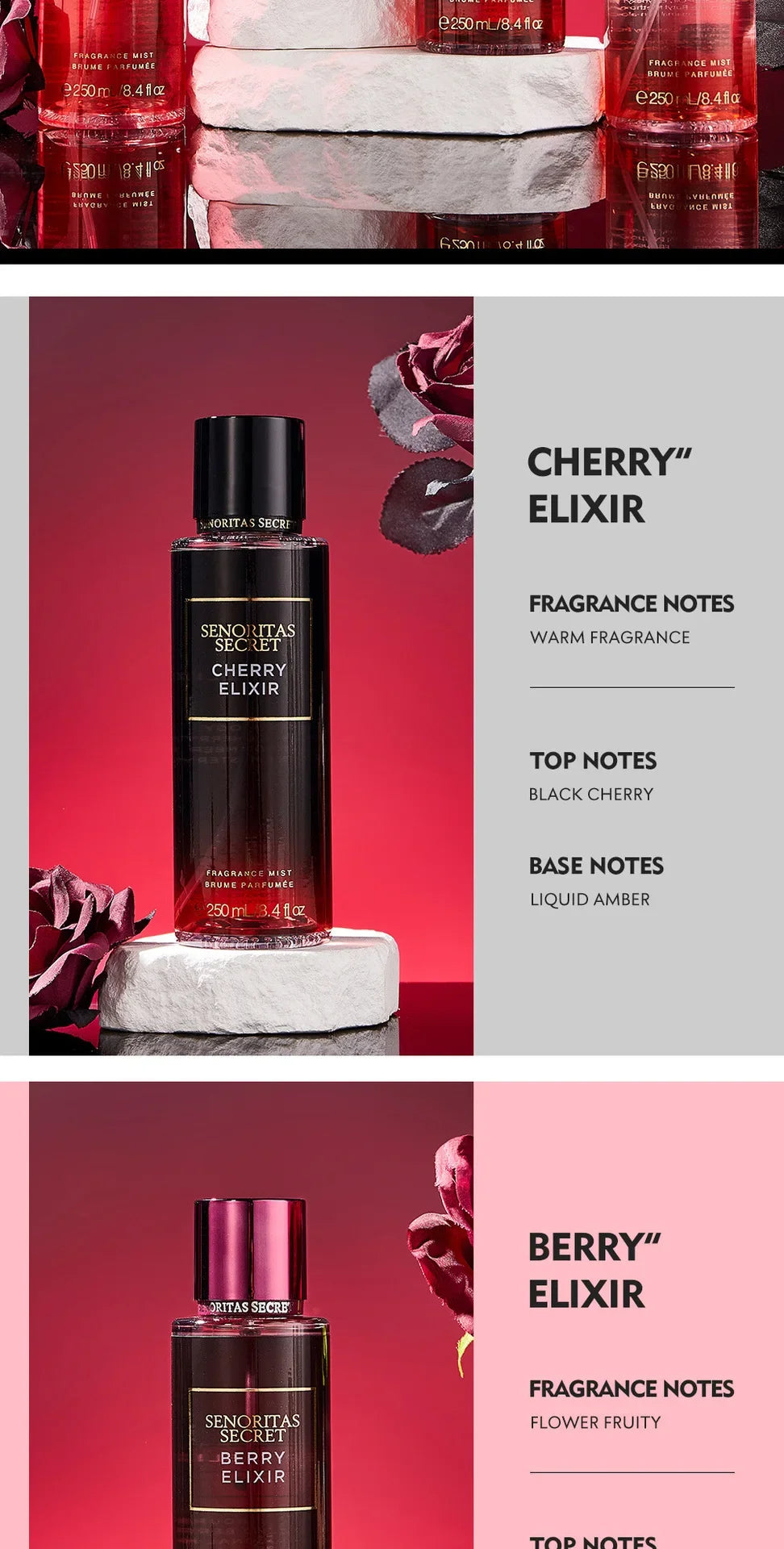 Thai Flower Fruit Perfume Vanilla Fragrance for Women Long-lasting Date Scent Good Girl Parfume Body Spray Floral Mist 250ml