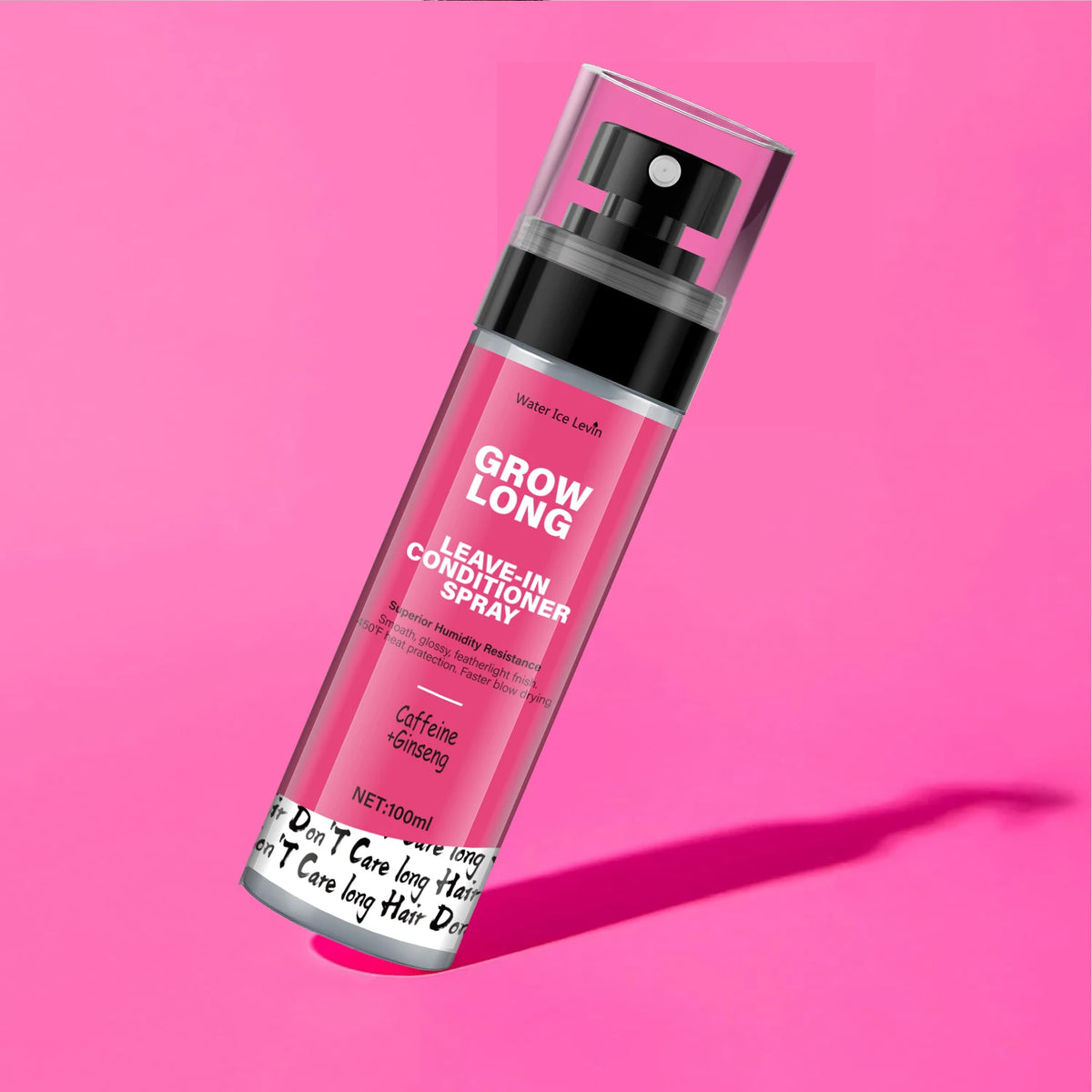 Leave-in conditioner spray and smoothing agent, long-lasting biotin - anti-frizz deep conditioner for split ends and breakage - vitamin E, caffeine, and ginseng, suitable for curly, dry, and damaged hair