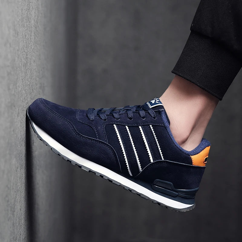 Newest Artificial Leather Men Causal Shoes Male Spring Men Fashion Light Shoes Sneakers Lac-up Flats Breathable Outdoors Sapato
