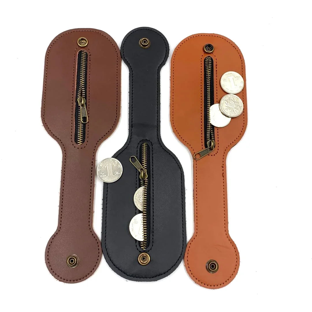 KISMIS New Vintage Leather Coin Purse Men Outdoor Utility Self-Defense Multi-Tool Wallet Men Women Wallet