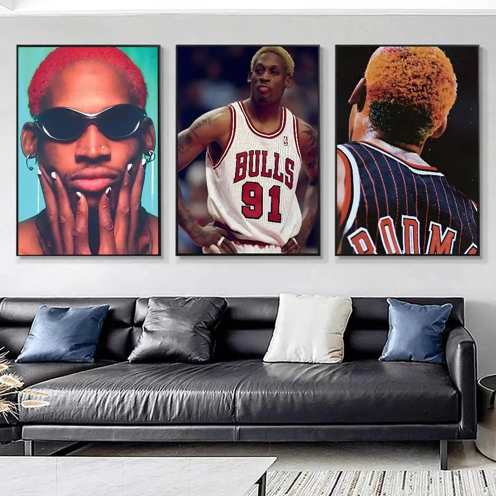 Rodman Poster Wall Art Printing Waterproof Home Living Bed Room Bar Aesthetic Decor
