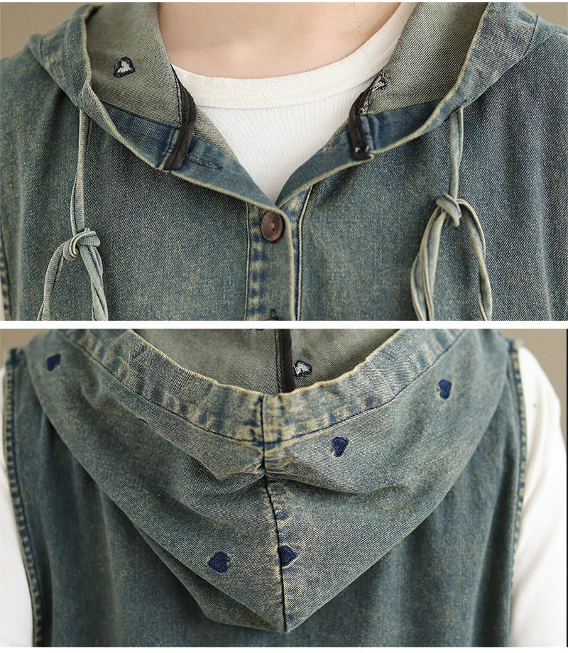 Original Denim Suspender Dres for Women Summer Fashion Vintage Big Pocket Mid-long Frocks Female Hip Hop Baggy Streetwear