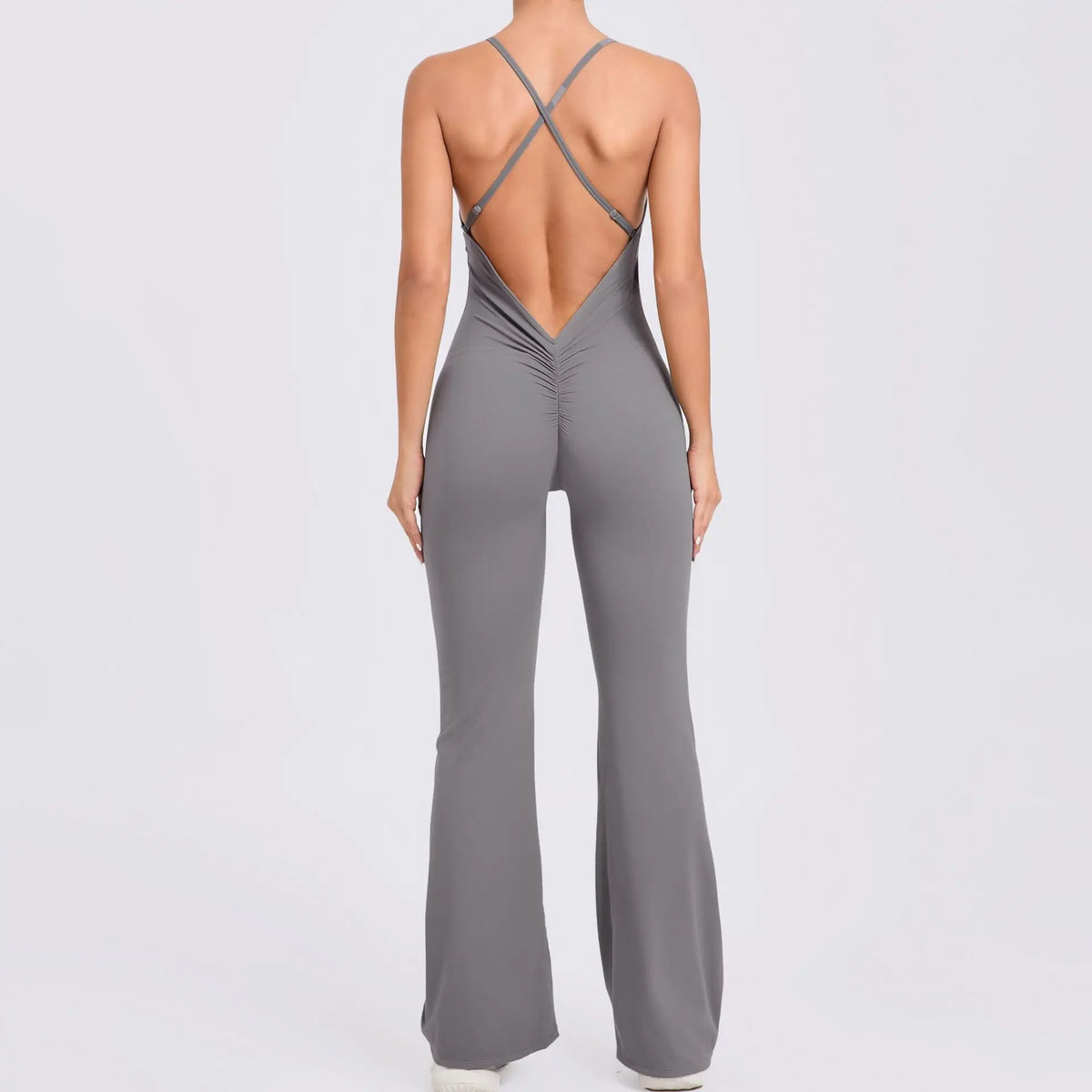 Female Sexy Back V Gym Set Woman Training Yoga Suit Wide Leg Sportswear Woman Sports Suit Clothes Fitness Elastic Training Suits