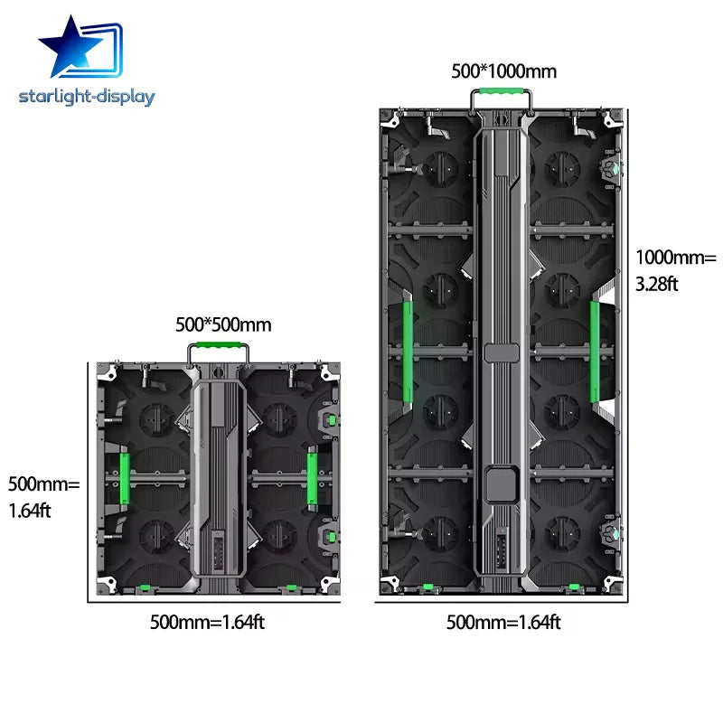 Outdoor P3.91 500x500mm Panel LED Video Wall Outdoor RGB LED Display LED Screen