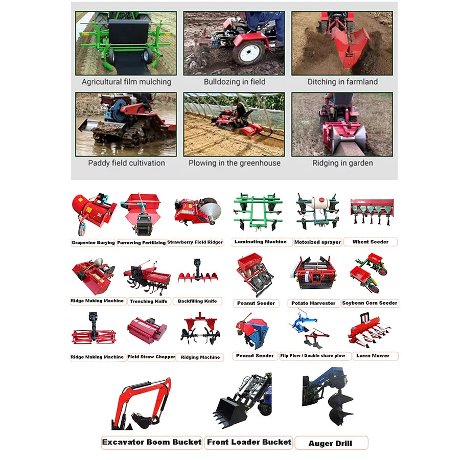 1.5 Ton Hydraulic Mini Wheel Excavator Kubota Digger Small Agricultural Equipment