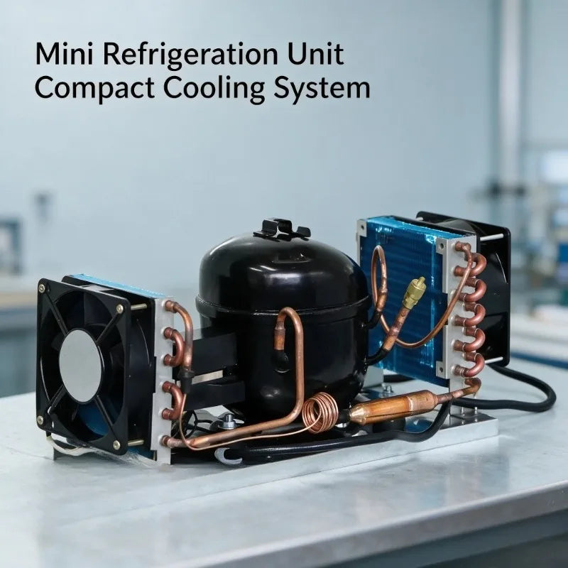 QD52A Small Air‑Cooled Refrigeration Unit 220V R134a Integrated Cooler with Optional Temperature Controller