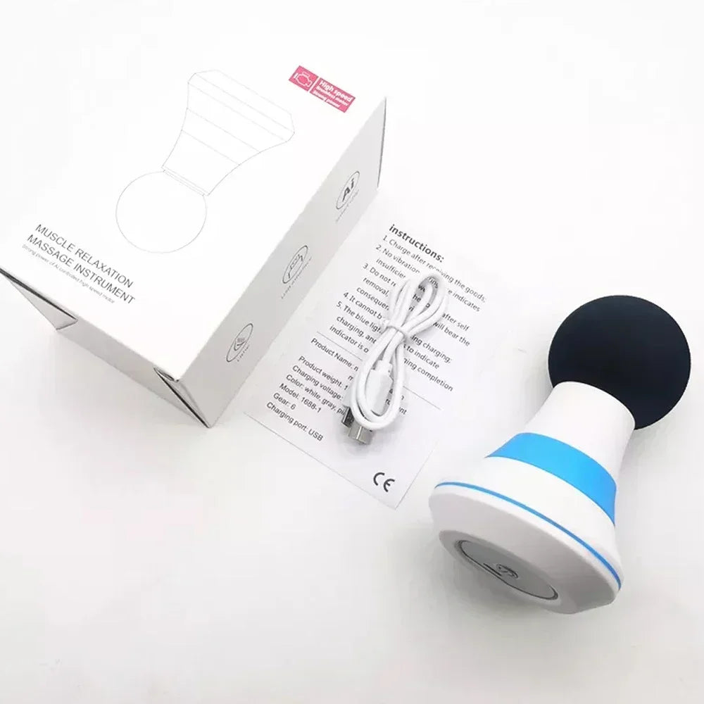 Mini Portable Massage Gun Deep Tissue Percussion Handheld Muscle Massager for Athletes Body Back Pain Relief