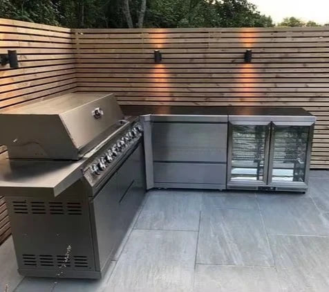 YG Custom Wholesale Supplier Stainless Steel Outdoor Kitchen Cabinet BBQ Island One Stop Complete Set Commercial or Home
