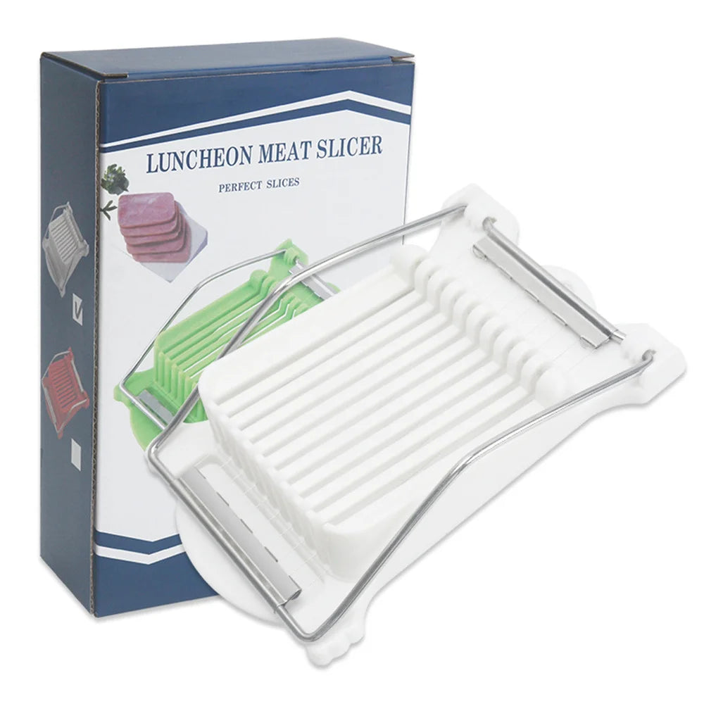 Stainless Steel Wire Meat Slicer Convenient Kitchen Tool for Luncheon Meat Spam Cheese Eggs BPA Free Durable Cutter Food Tools