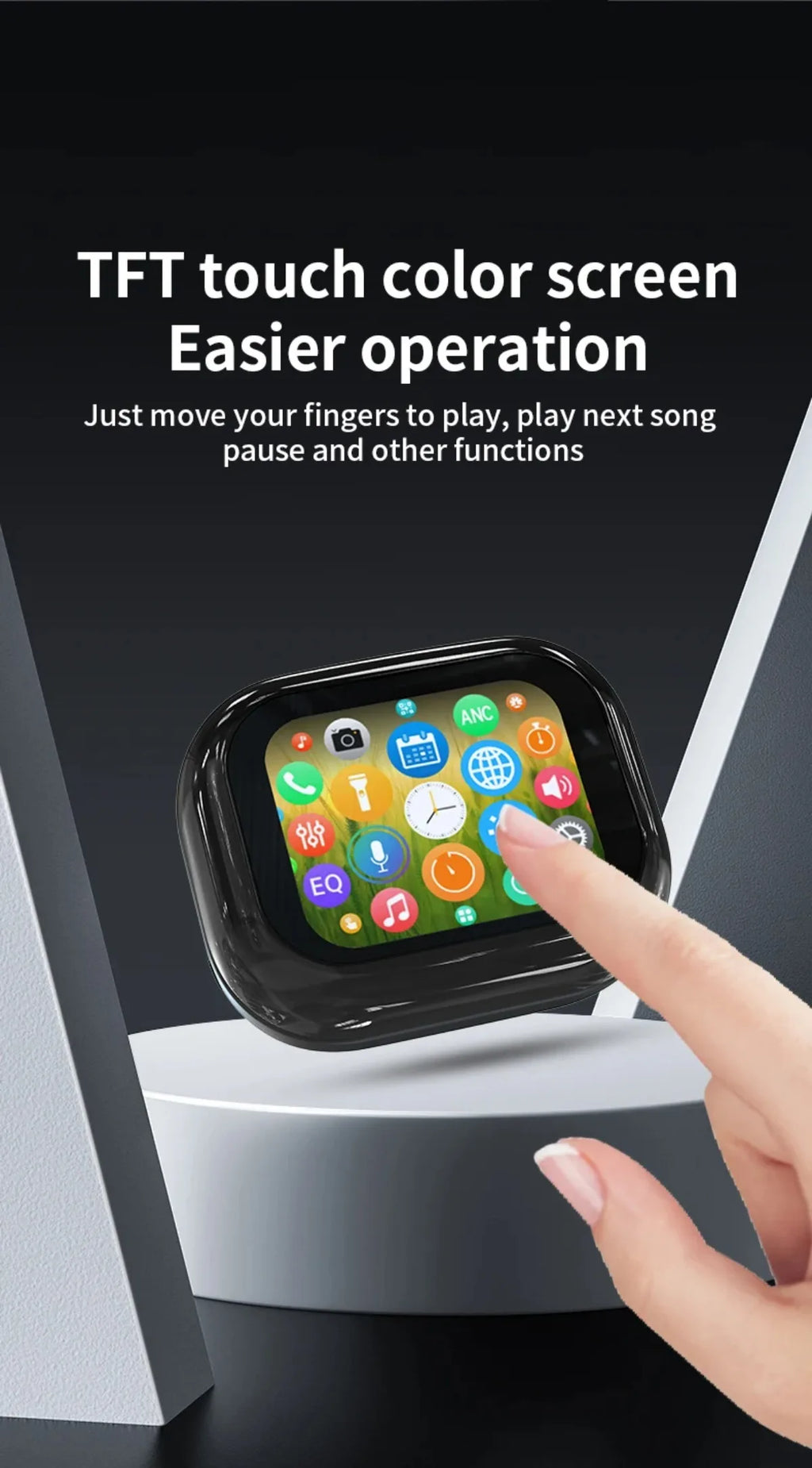 Smart Touch Control Translation Headphones Language Translator Bluetooth Wireless Earphone Noise Cancelling Music Sports Earbuds