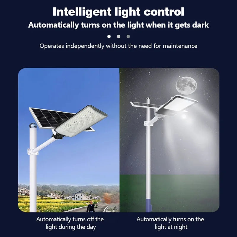 Ultra Bright Solar Lamps Solar Street Lights Outdoor Dusk to Dawn Solar Powered Flood Lamp for Garden/Parking-Lot/Yard/terrace
