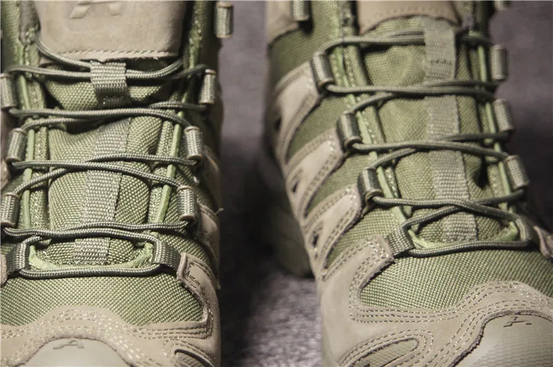 Cavalry RG Green 3D Tactical Boots Hiking Boots Green OD Green Zone Combat Boots Outdoor Sports Tactical Boots