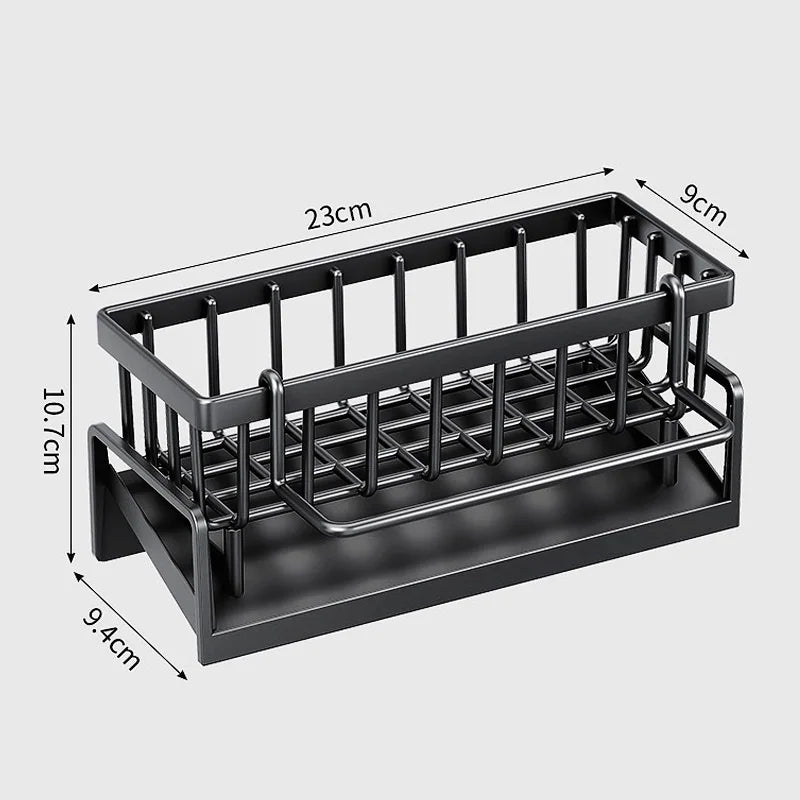 Kitchen Sink Drain Rack Organizer Sink Shelf Soap Sponge Holder Dishcloth Towel Rack Filter Basket Countertop Storage Spice rack