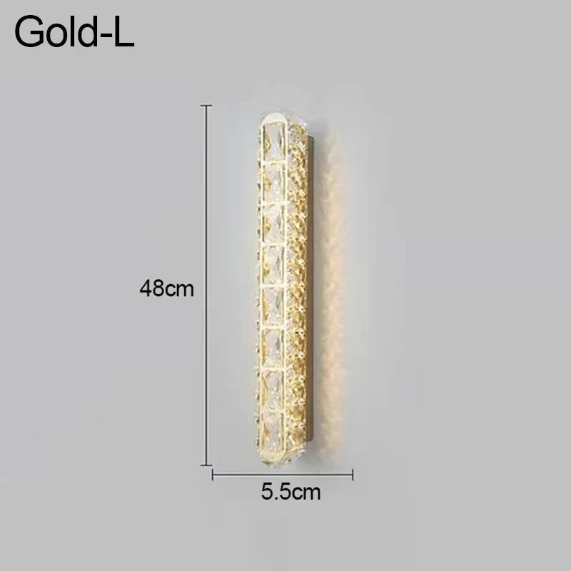 Luxury Modern LED Crystal Remote Control Wall Lamps for Living Room Bedroom Decoration Indoor Lights Fixtures Home Wall Decor