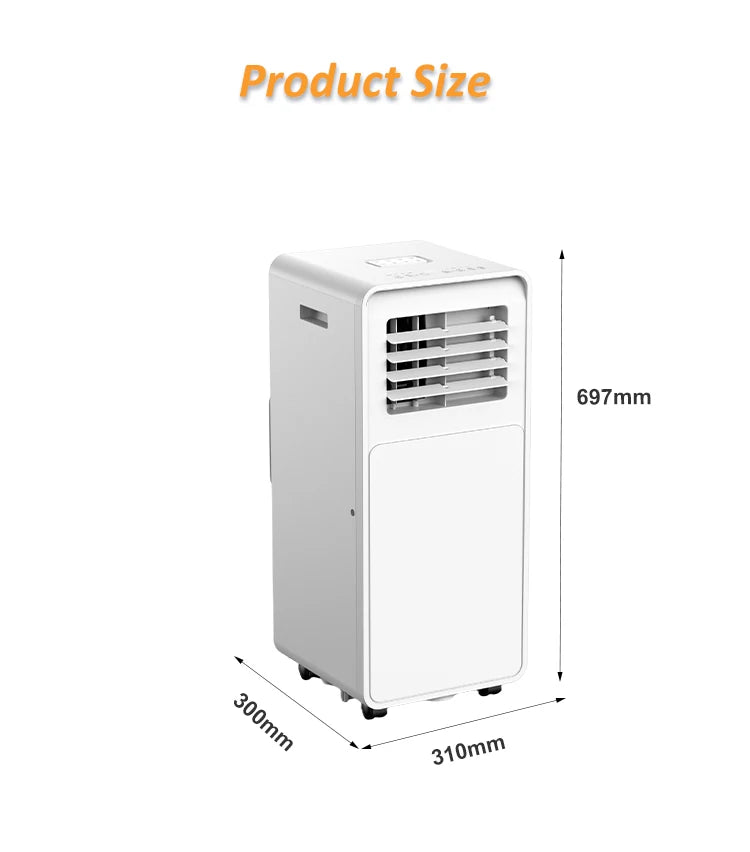 2026 New Arrival 7000BTU 1020 Wholesale Touch Panel Home-used Hotel Basement Bathroom  Portable Air Conditioner