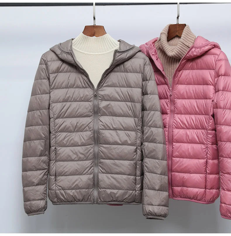 Spring Autumn Women Jackets 2024 Winter Female White duck down Jacket Fashion Ultralight Women Parka Packable Casual Puffer Coat