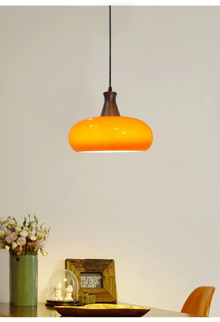 Japanese Bauhaus Glass Pendant Lights for Study Homestay Classical Atmosphere Ceiling Chandeliers LED Lamps Medieval Fixtures