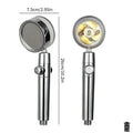 Pressurized Shower Head Water Saving 360 Rotating Twin Turbo Pressurized Propeller Fan Shower Head Bathroom Accessories