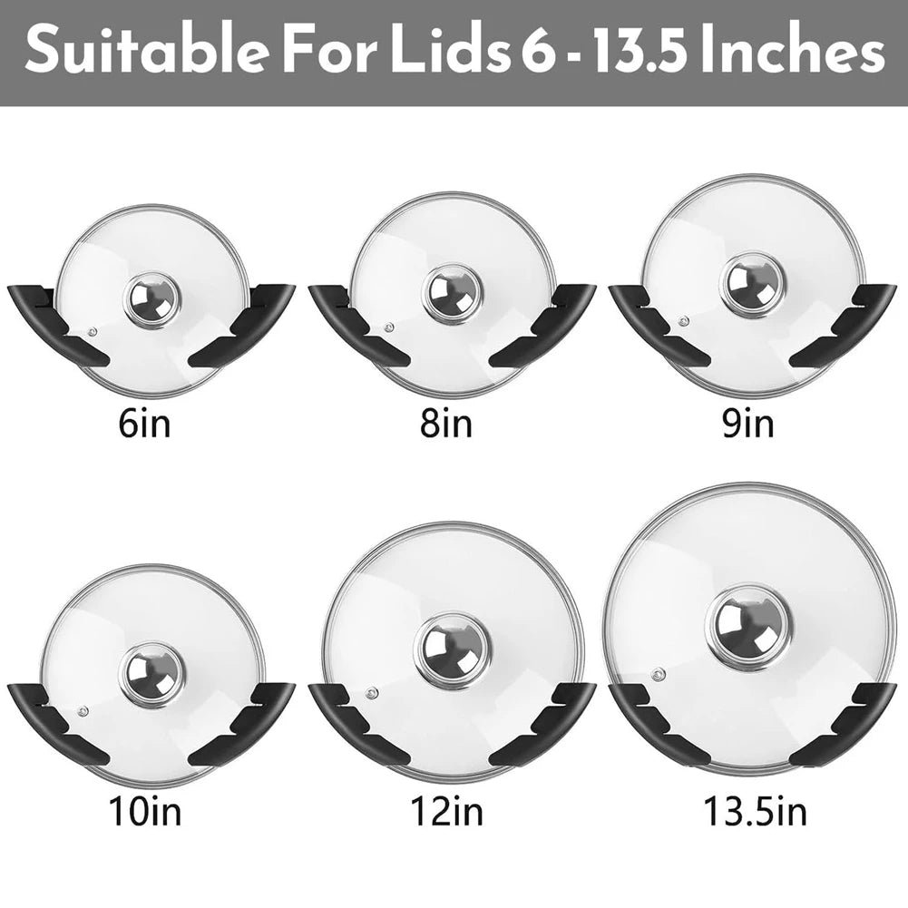 Pot Lid Organizer For Cabinet, Pot Lid Holder Organizer For Kitchen Cabinet Door, Universal Pan Lids Organizer-AT64