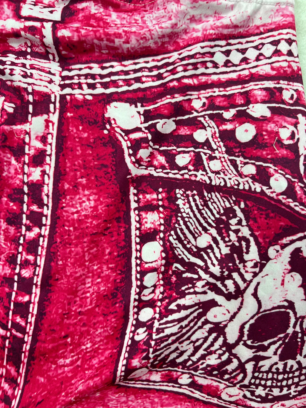 Women's Faux Denim Print High Stretch Slim Shorts, Versatile Yoga Shorts, Polyester Non-Denim Material